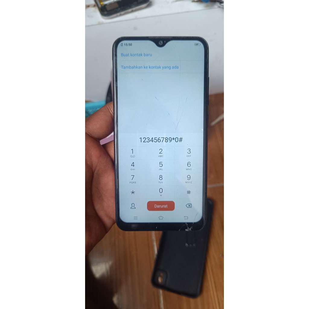 LCD Vivo Y91/Y93/Y95/Y91 Glass Retak Sentuh Normal
