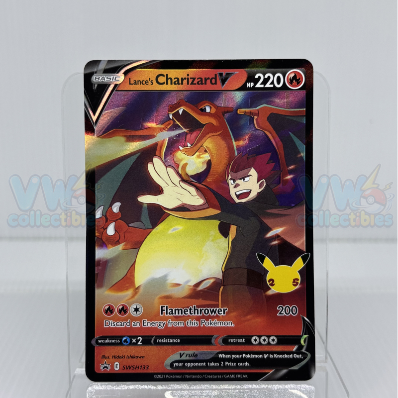Kartu TCG Pokémon - Lance’s Charizard V - E SWSH 133 - Black Star Promo | Pokemon Card English
