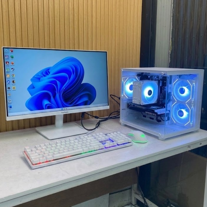 PC GAMING RENDERING INTEL CORE I7 VGA NVIDIA GTX 1660 SUPER 16GB RAM FULLSET GAMING WHITE SPACE LIVE