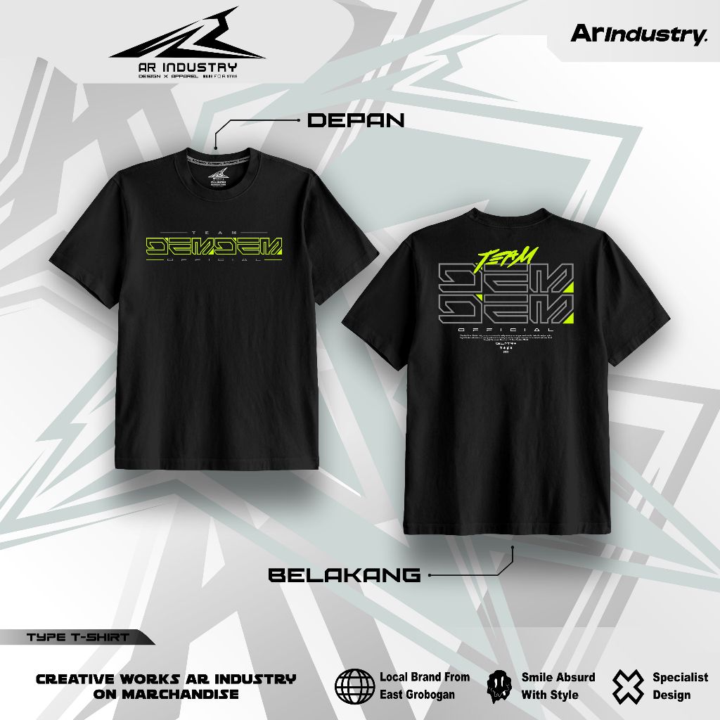 Kaos Official Team Dem dem T-shirt Sound System Horeg