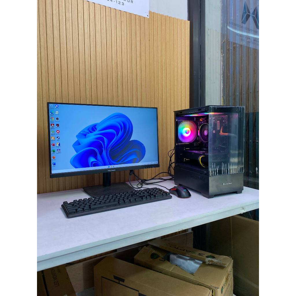 PC GAMING EDITING INTEL CORE I5 4570 VGA RADEON RX 460 8GB RAM FULLSET SIAP PAKAI