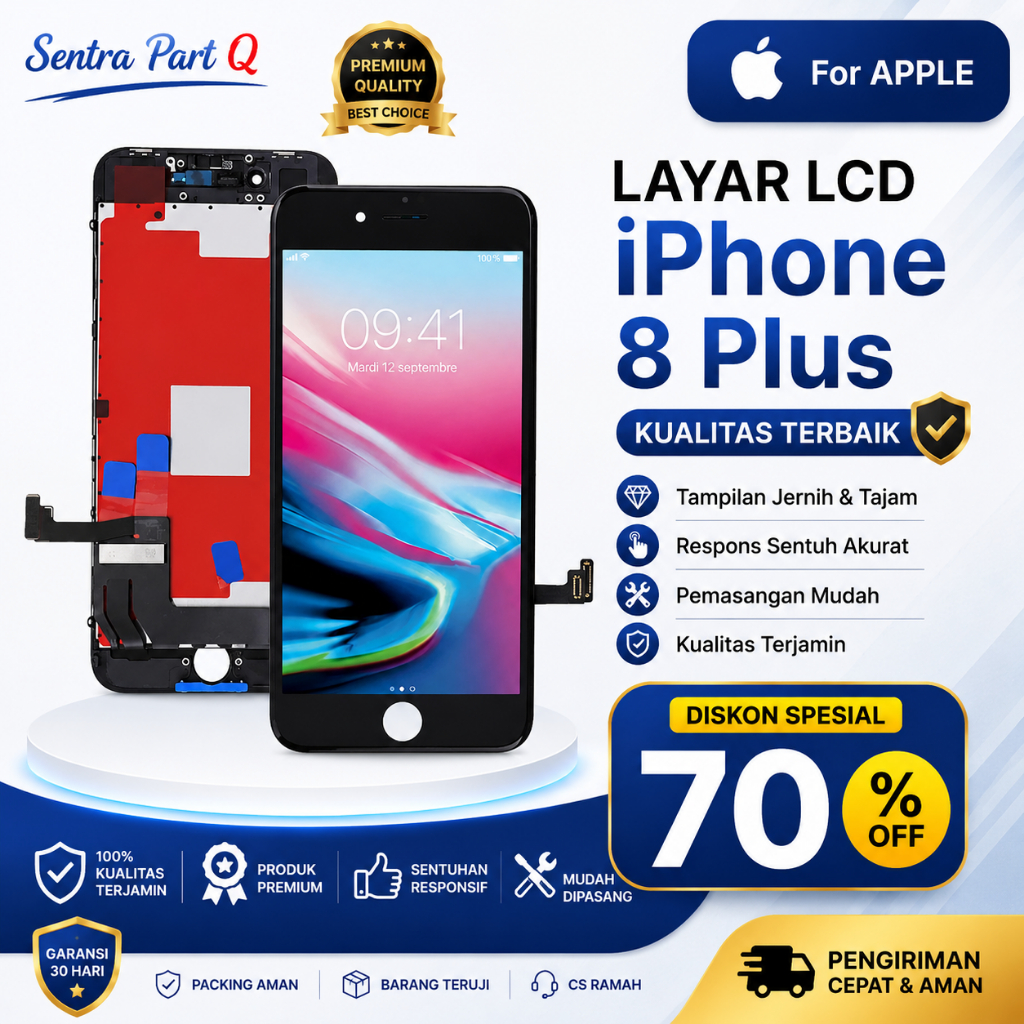 Lcd Iphone 8 Plus Touchscreen Grade AA+ Original New Garansi