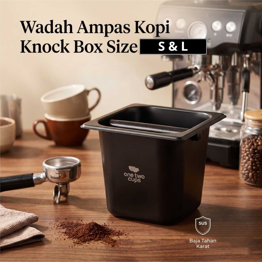 Wadah Ampas Kopi Espresso Knock Box Container ][ Tempat Ampas Kopi