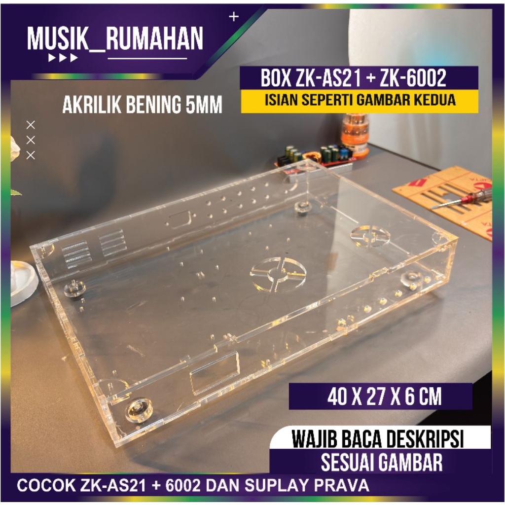 box saja zk-as21 + 6002 akrilik 5mm