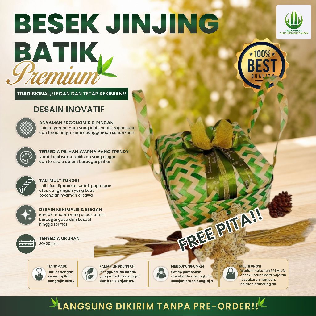 besek jinjing batik PREMIUM ukuran 20X20X7 CM FREE PITA + KERTAS RENDA | BOX HAMPERS | HAMPERS LEBAR