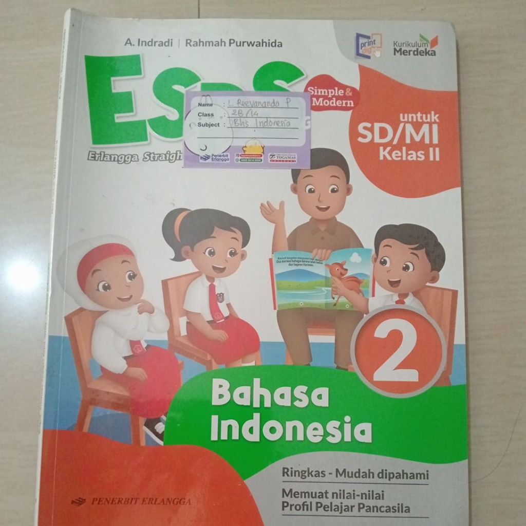 ESPS Bahasa Indonesia 2 SD (Bekas)