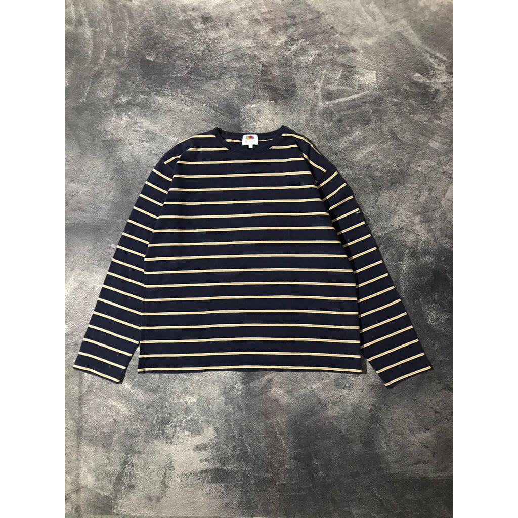 FRUIT OF THE LOOM STRIPED LONGSLEEVE T-SHIRT SECOND