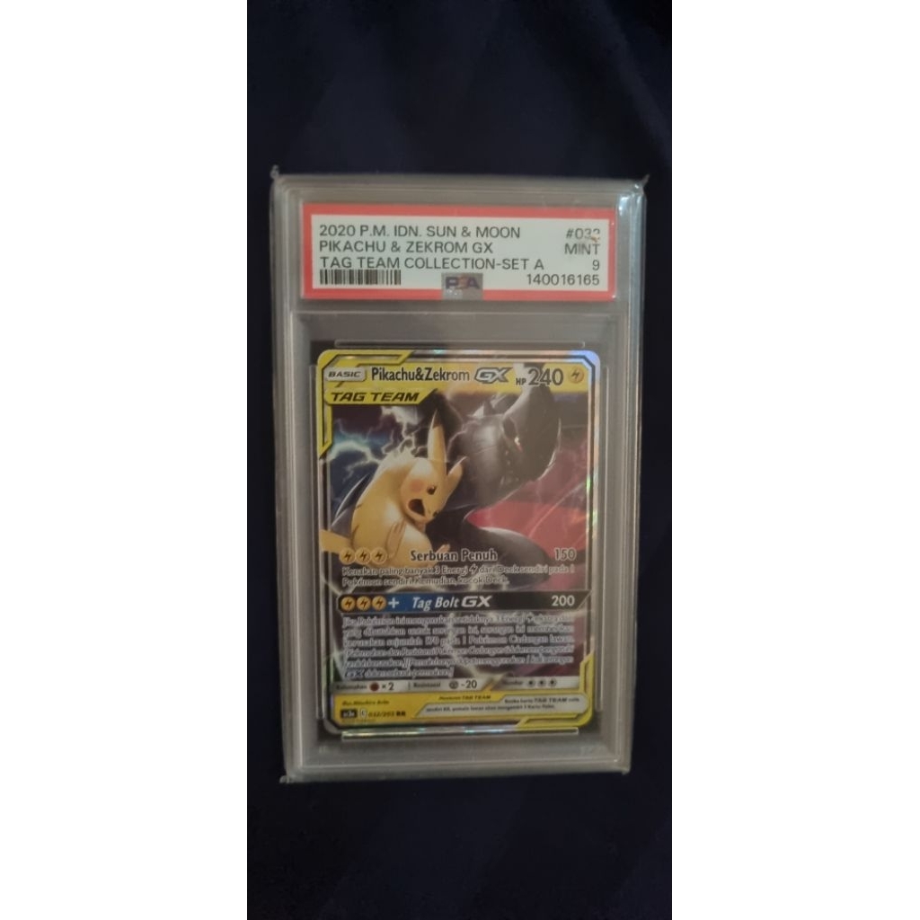 pikachu zekrom slab psa 9