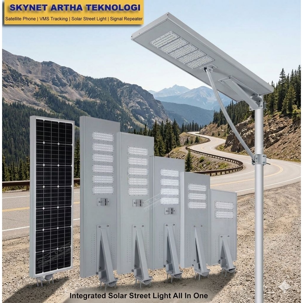LAMPU PJU TENAGA SURYA (PJUTS) ALL IN ONE 80W IC - AIOM80