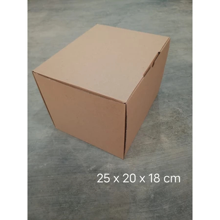 Kardus Packaging Polos 25 x 20 x 18 cm