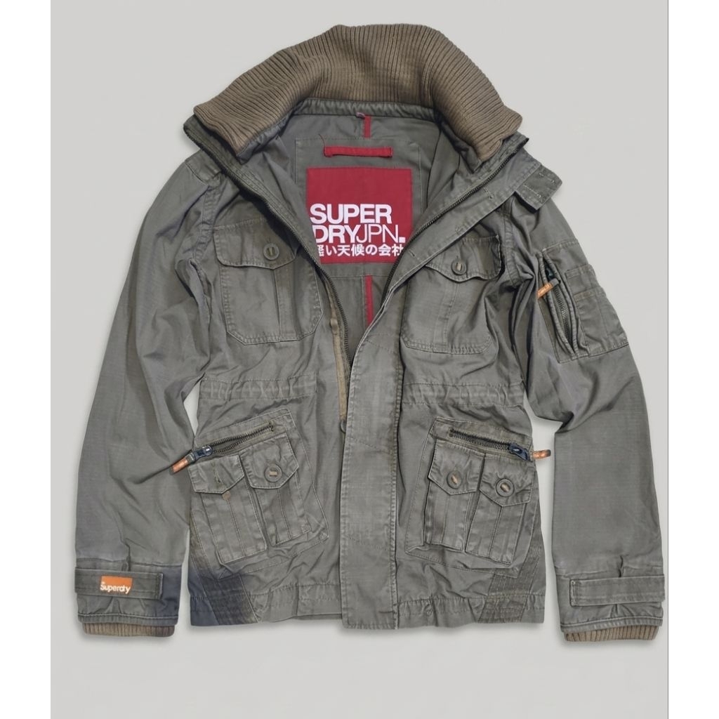 Superdry Khaki Utility Field/Military Jacket