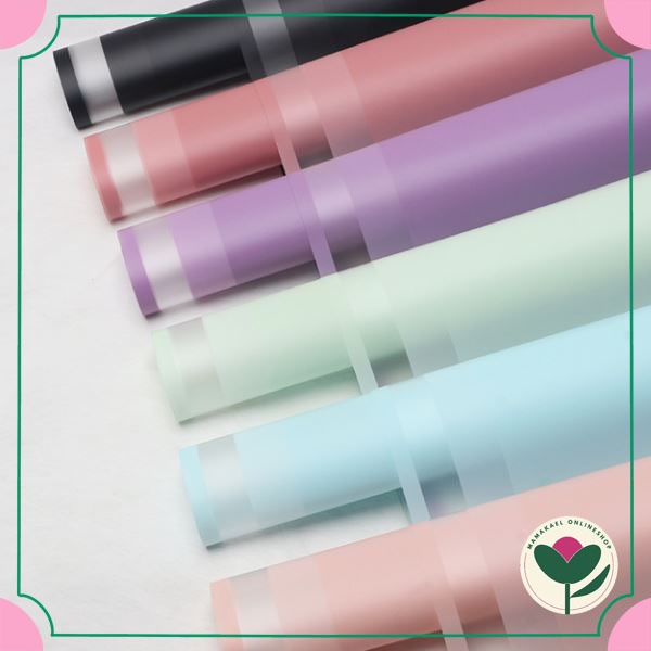 Matte frame cellophane opp dove bouquet wrapping paper kertas bungkus buket bunga MK2192