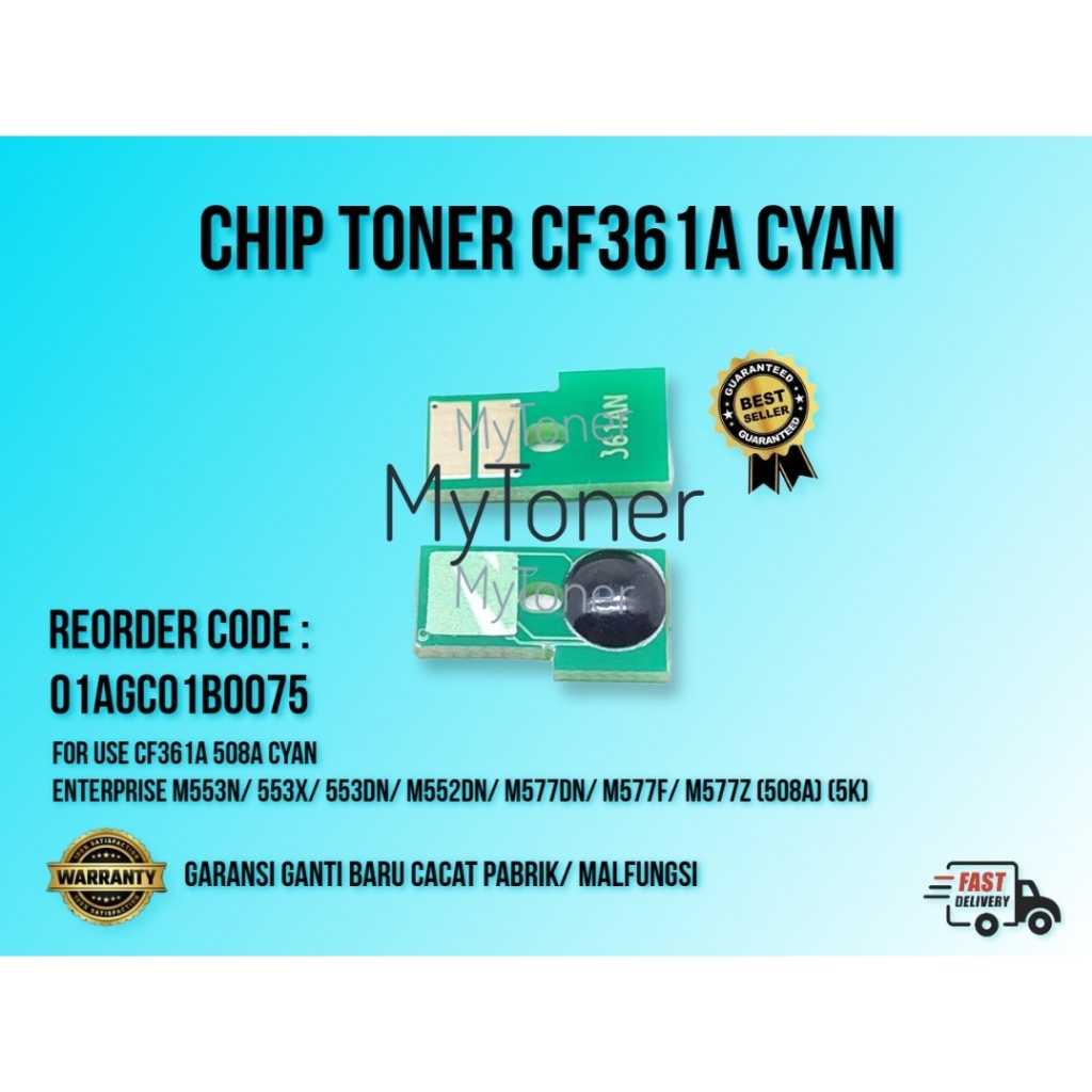 Chip Toner 508a Printer Enterprise M577 M552 M553 M577dn M577f M577z M552dn M553n 553X 553dn CF360a 