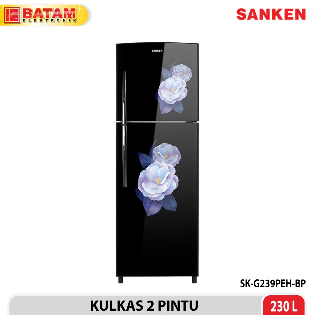 SANKEN KULKAS 2 PINTU 230 LITER - SK-G239PEH-BP