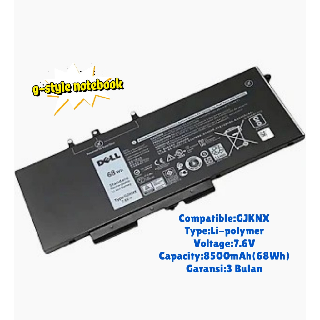 Baterai Laptop Dell GJKNX Original