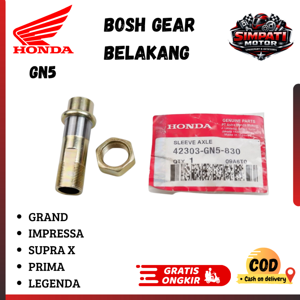 Bosh Gear Belakang Honda Grand / Supra / Astrea - 42303-GN5-830