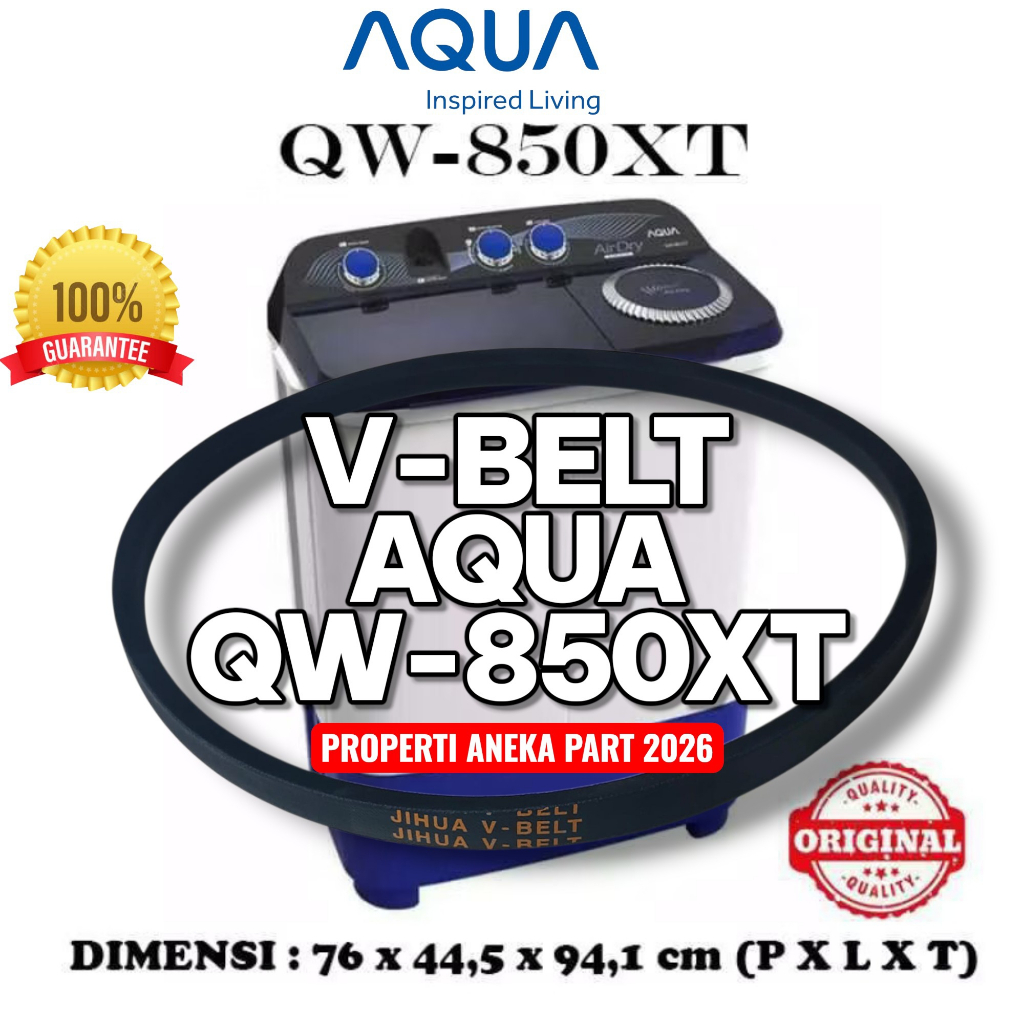 V-BELT MESIN CUCI AQUA QW-850XT V BELT VANBELT VBELT AQUA QW850XT QW850XT
