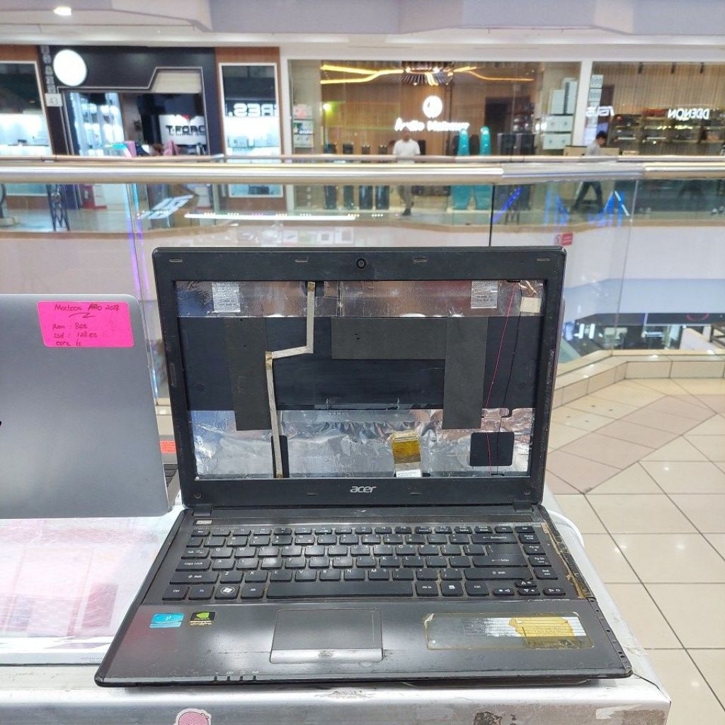Laptop Acer Aspire 4755 mati total tanpa lcd, tanpa ram, tanpa ssd jual casing dan mesin saja no kom