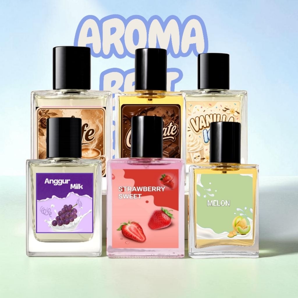Parfum Aroma Melon Coffe Coklat All Varian 30 ML Aroma Tahan Lama Cocok Untuk Pria Dan Wanita