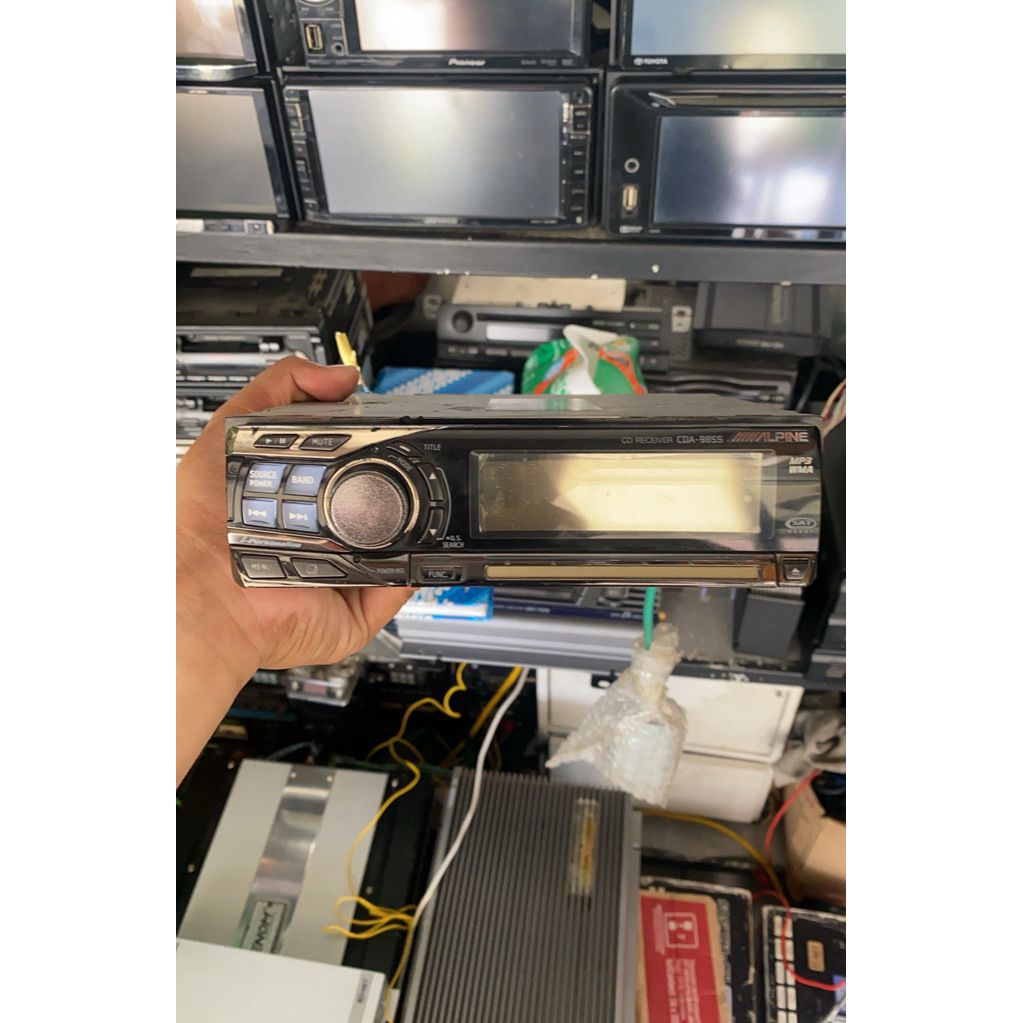 Single Din Alpine CDA 9855 Bisa Aux