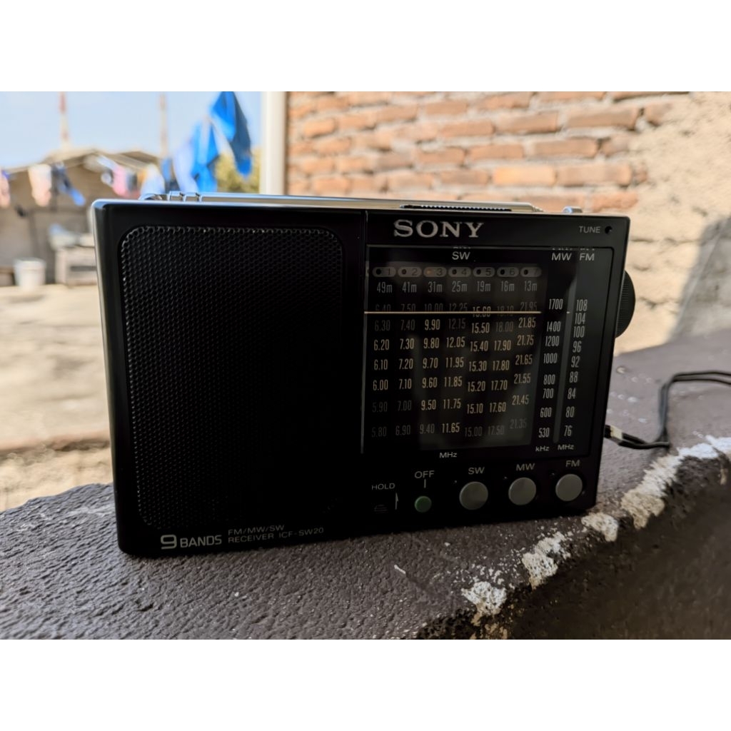 Radio Sony ICF SW20 bekas layak pakai