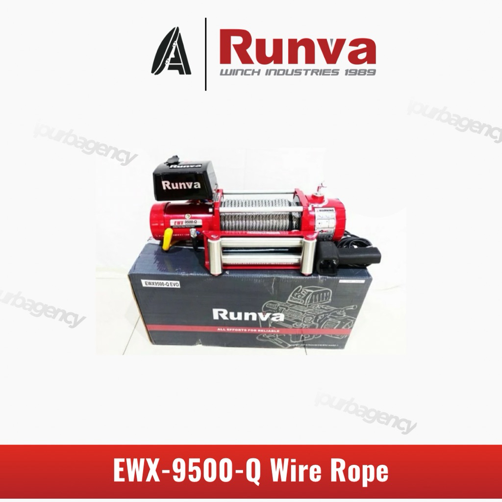 Runva EWX-9500-Q electric Recovery Winch Wire Rope