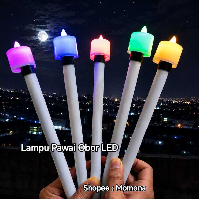 Perlengkapan pesta pawai aksesoris Lampu pawai obor LED / Mainan aksesoris lampu obor LED / Lampu pa