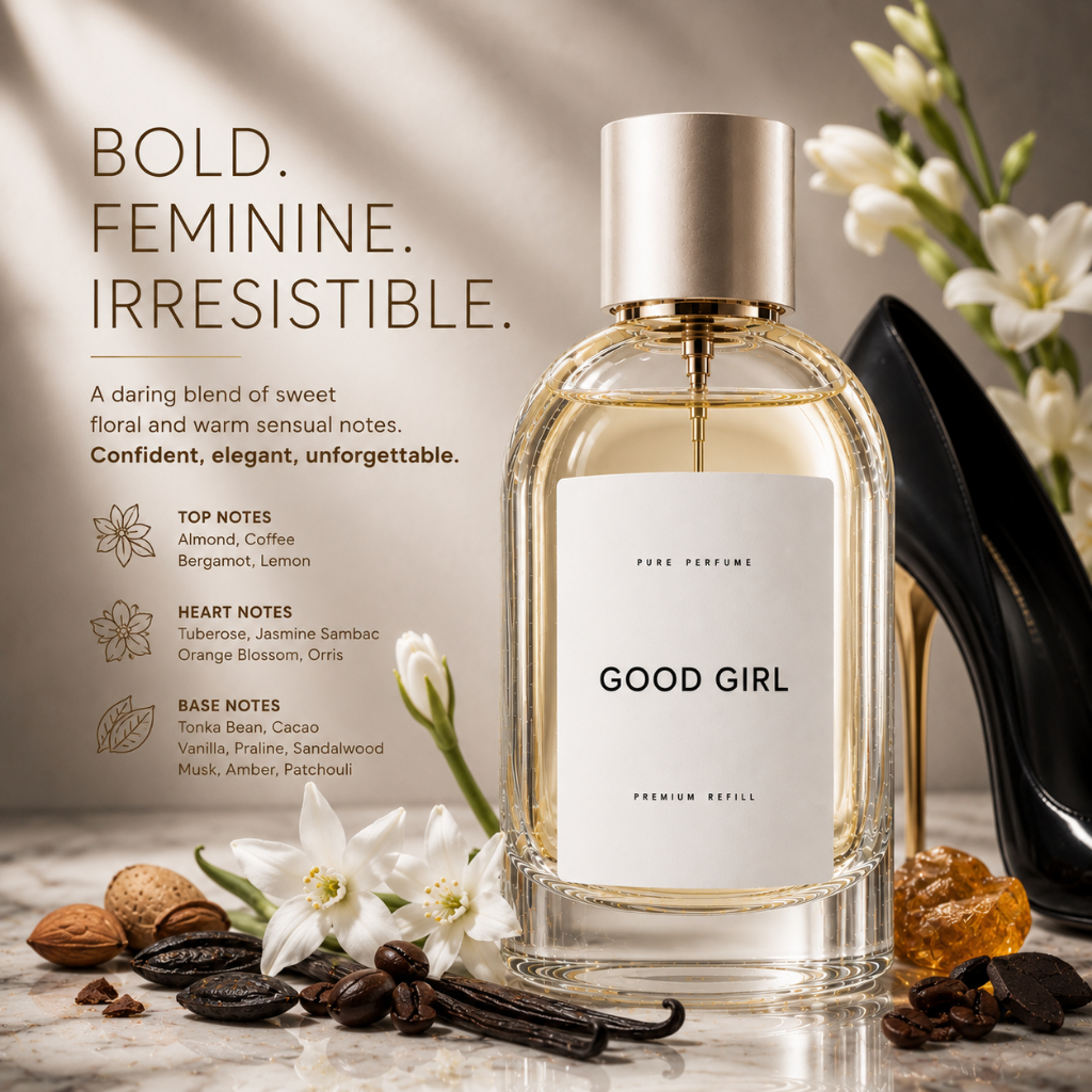 PURE PERFUME Good Girl | Sweet Floral Gourmand Seduction