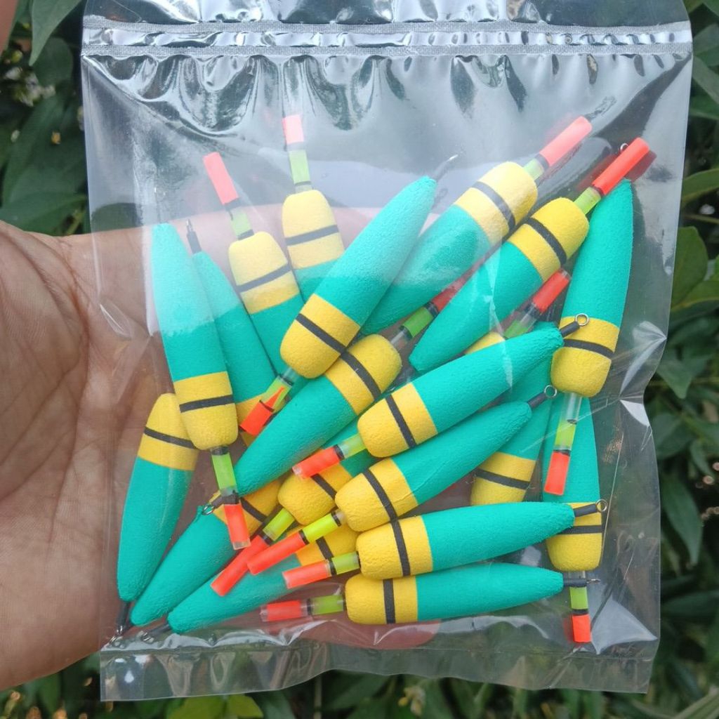 Pelampung/kumbul Pancing Busa Oval Panjang-grosir(20pcs)