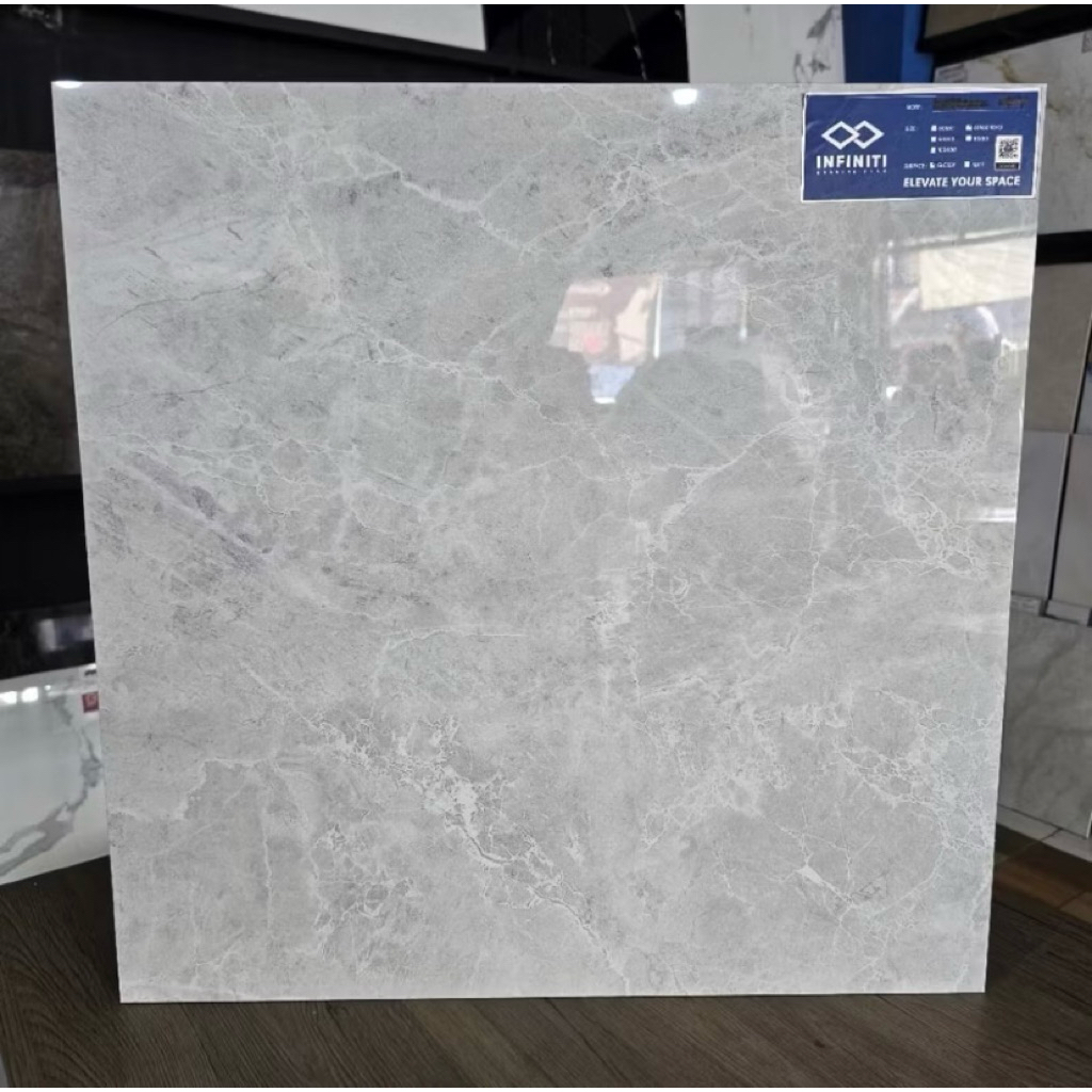 Granit Infiniti Glass polish Abu marmer 60x60 Russel grey