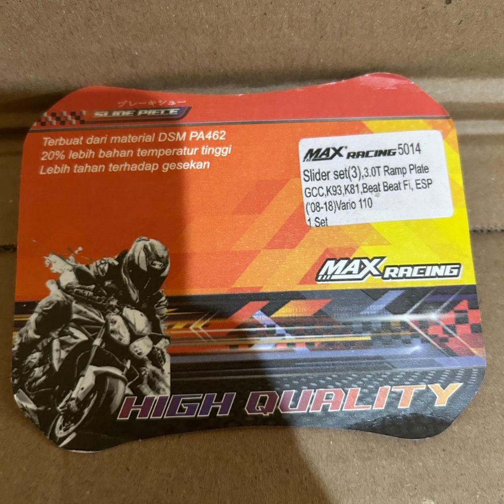 Slider Racing Max GCC Beat Vario Beat esp Beat fi