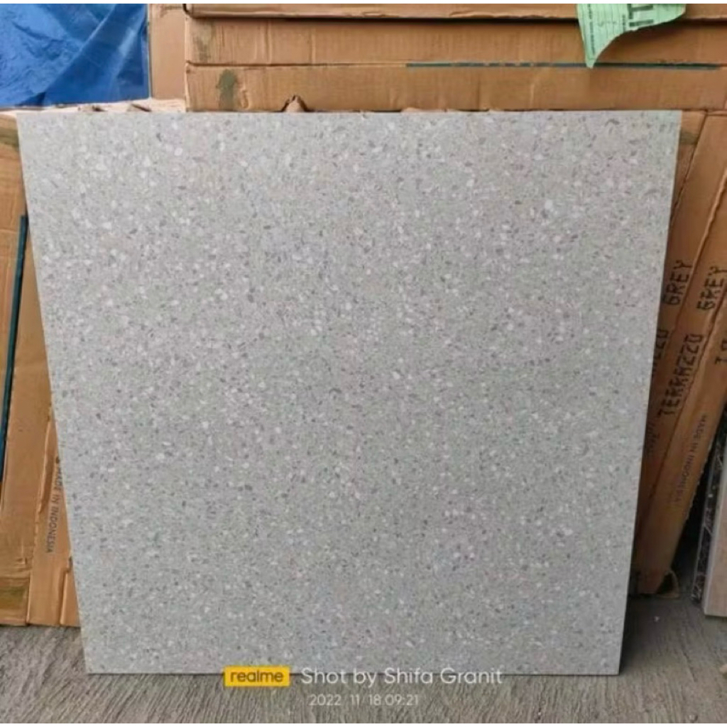 GRANIT INFINITI TERAZZO GREY 60x60 GRANIT LANTAI PREMINUM MOTIF TERAZZO ELEGAN & TAHAN LAMA