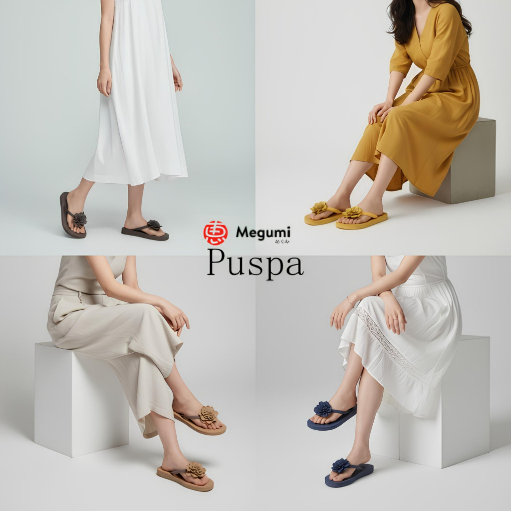 Sandal Wanita Megumi Puspa NEW PRODUK Megumi Sandal butikashop