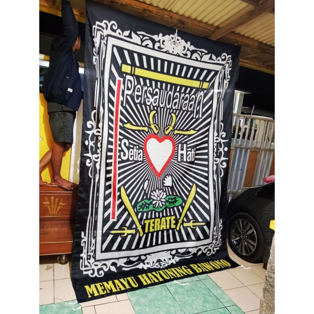 BENDERA PSHT PENCAK SILAT FULL PRINTING UKURAN 200x150