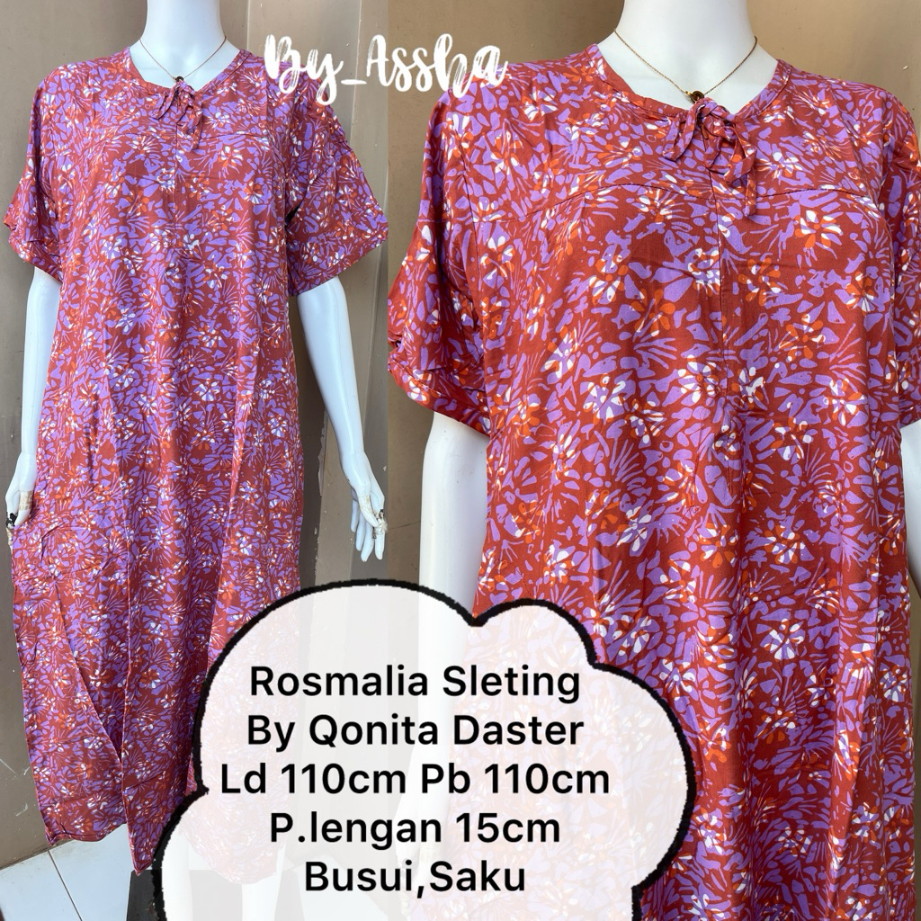 Qonita Daster Batik Pekalongan Rosmalia Sleting