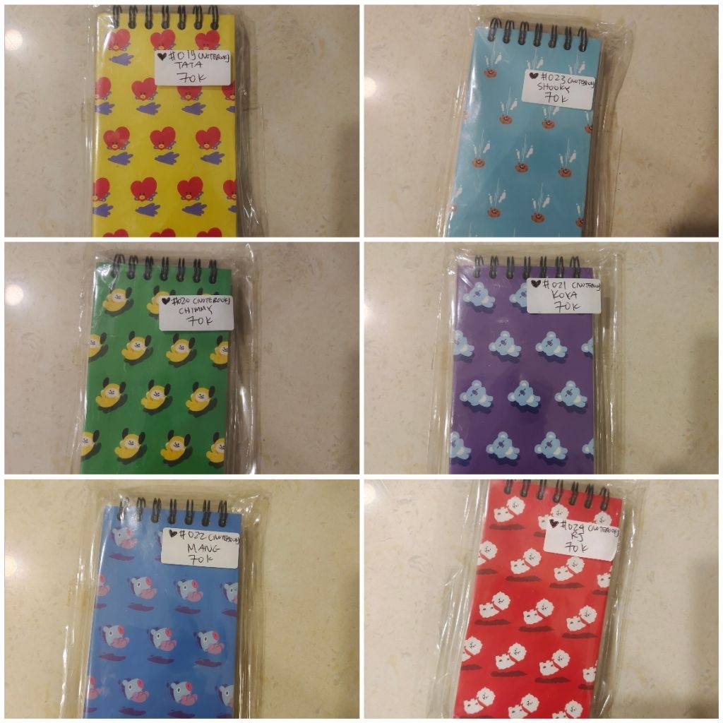 BTS BT21 Notebook Mini Original Merchandise Line