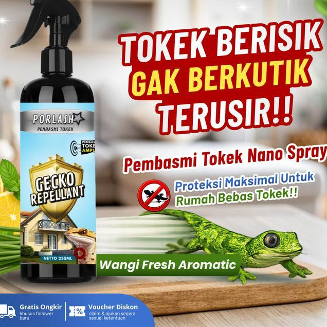 Promo Gecko Repellant Spray Pengusir Tokek Ampuh Solusi Rumah Bebas Tokek Cairan Anti Tokek Aman