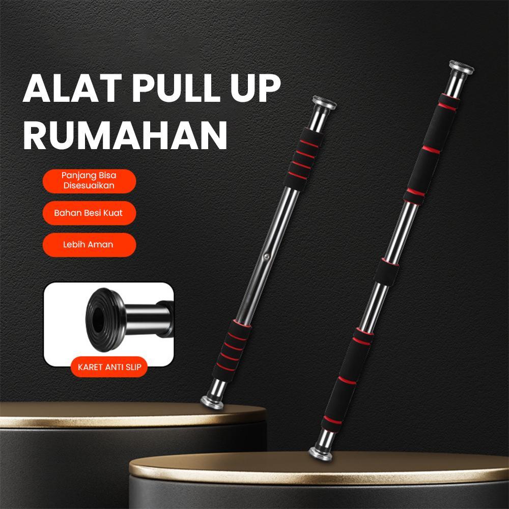 Pull Up Bar Dinding Pull Up Bar Pintu Door Chinning Bar Adjustable 60 -100cm