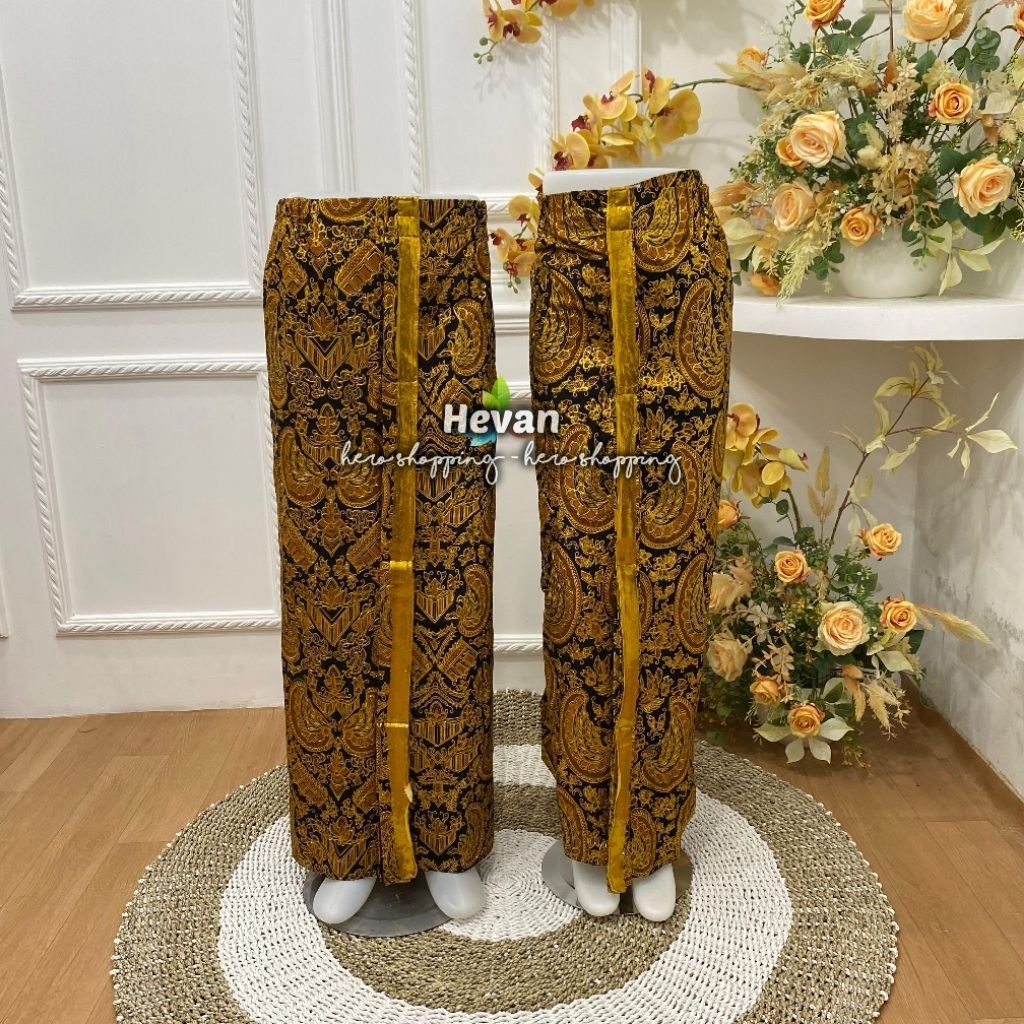 PP Pr Jumbo | Sepasang Jarik Pengantin Wiru INSTAN, Prodo Tebal (Sepasang = isi 2)