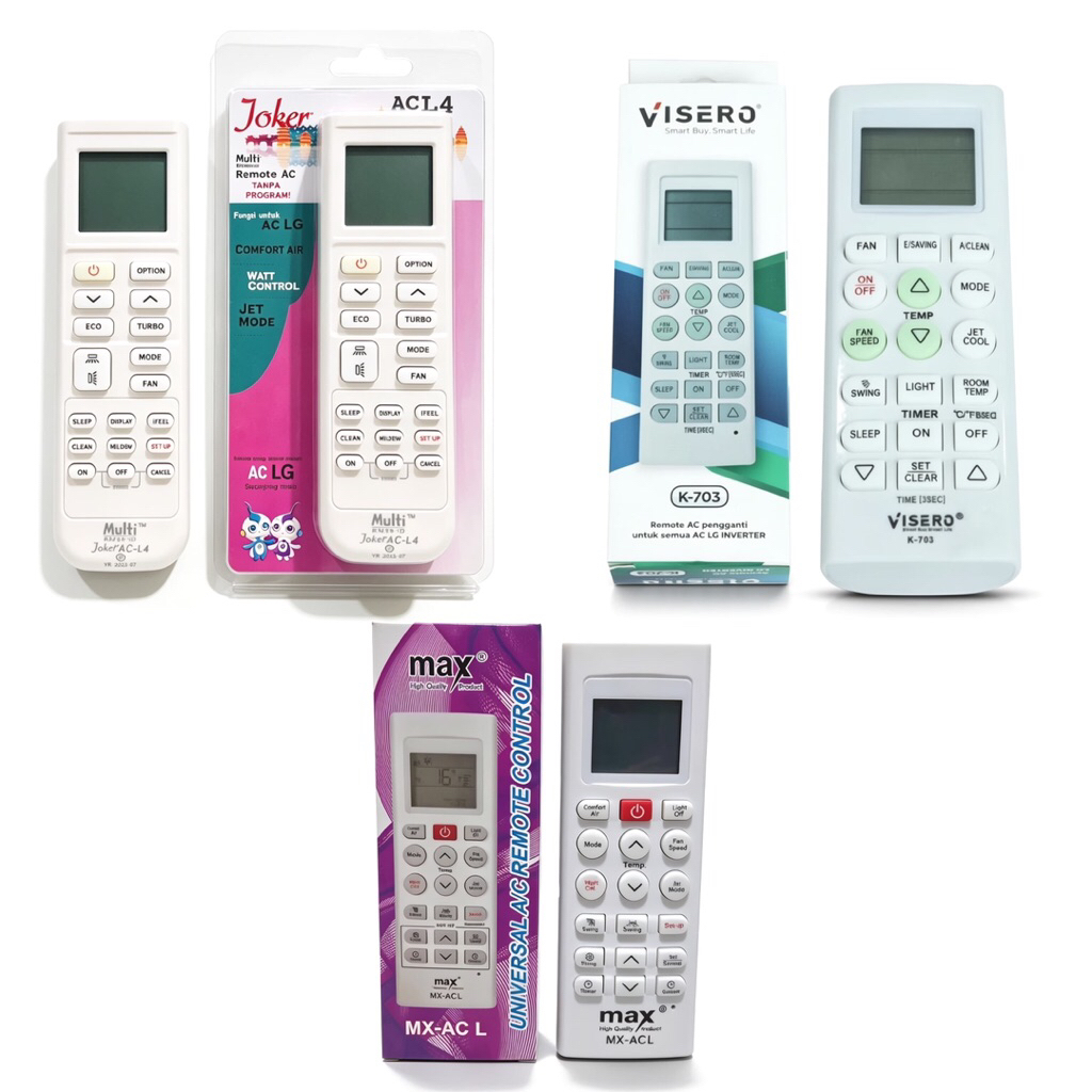 Remote AC LG Remote AC Visero LG Max LG Multi LG