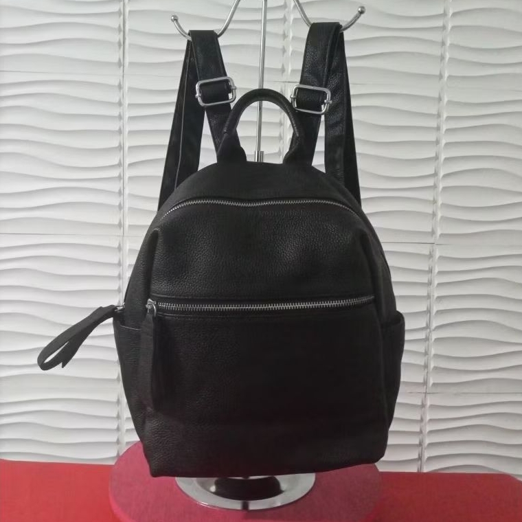 TAS SECOND RANSEL KULIT SAPI WARNA HITAM ASLI