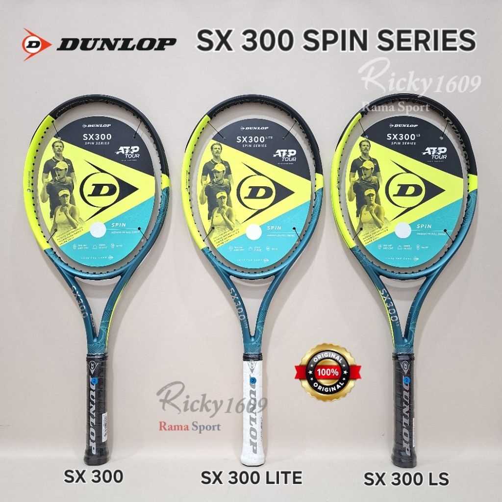 RAKET TENIS DUNLOP SX 300 - DUNLOP SX 300 LS - DUNLOP SX 300 LITE (SPIN SERIES RACKET) SPIN BOOST XT