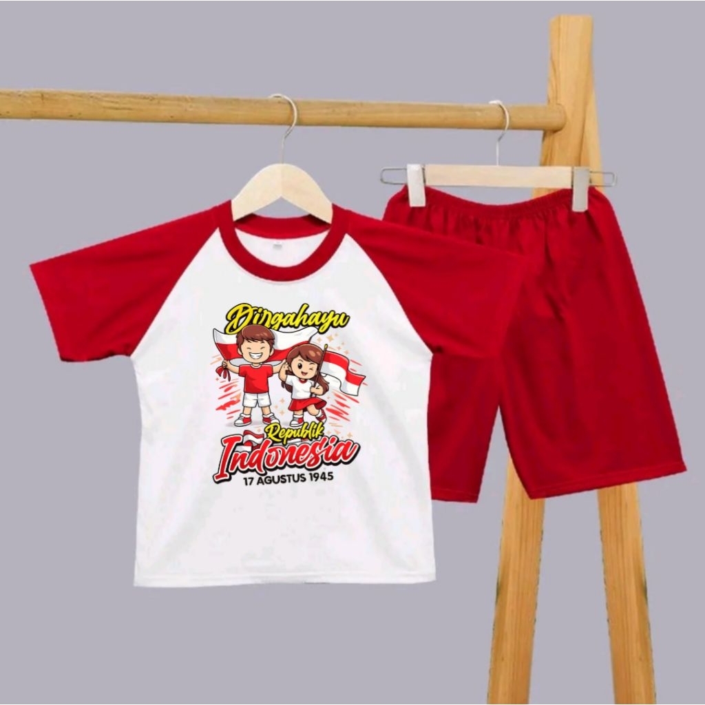 setelan anak raglan merdeka series