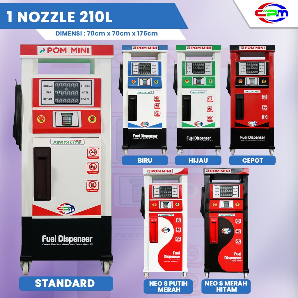 Pom Mini - Pertamini Digital 1 Nozzle 210 Liter (CPM)