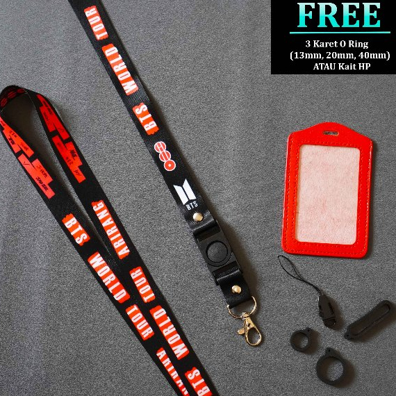Lanyard BTS ARIRANG - Tali Gantungan HP ID Card Nametag BTS WORLD TOUR ARIRANG Kpop