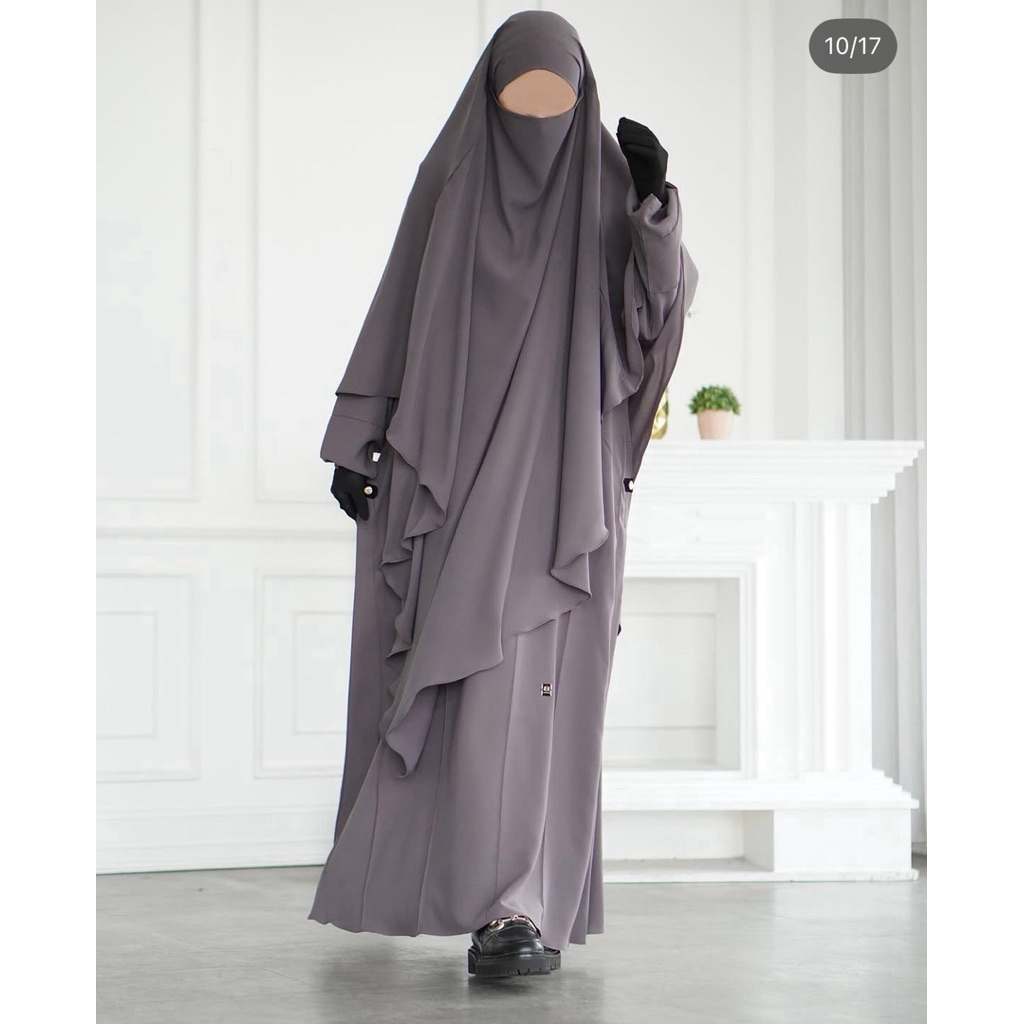 PRELOVED UMMAIRA ABAYA OPNAISEL ABAYA + KHIMAR NONPAD SET