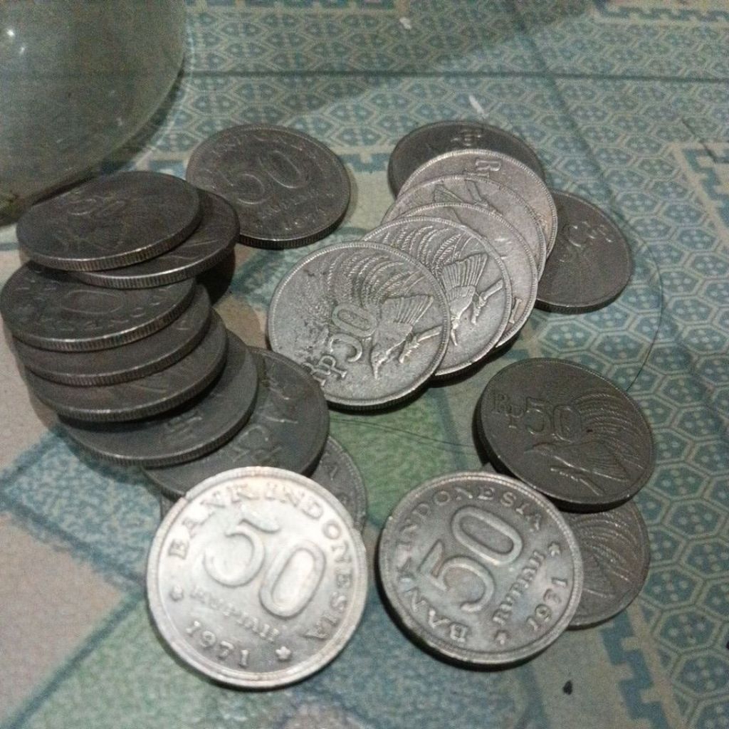 koin 50 rupiah tahun 1971