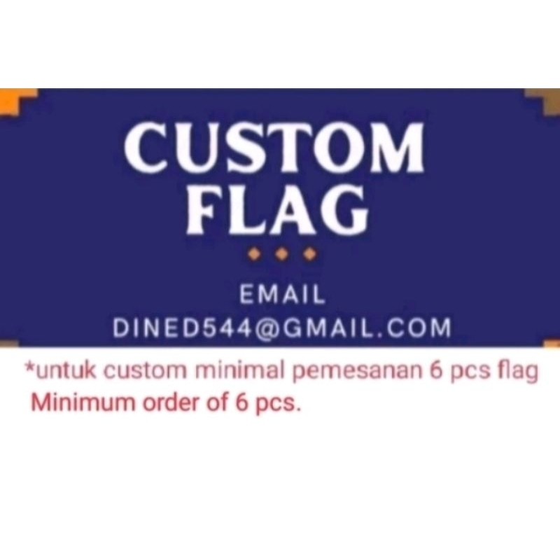 bendera/ flag marching band custom (sesuai request)