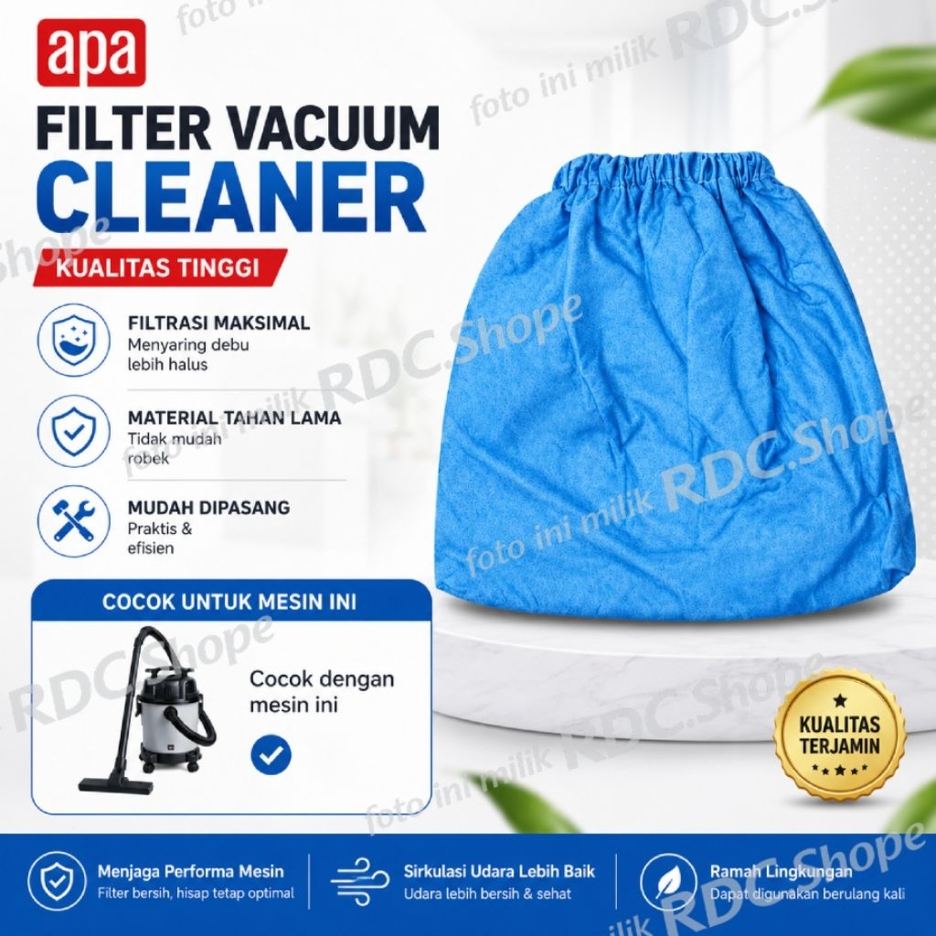 Filter Vacuum Wet & Dry APA . Filter Vacuum apa , filter Vacuum cleaner , Kantong debu vacuum , kant