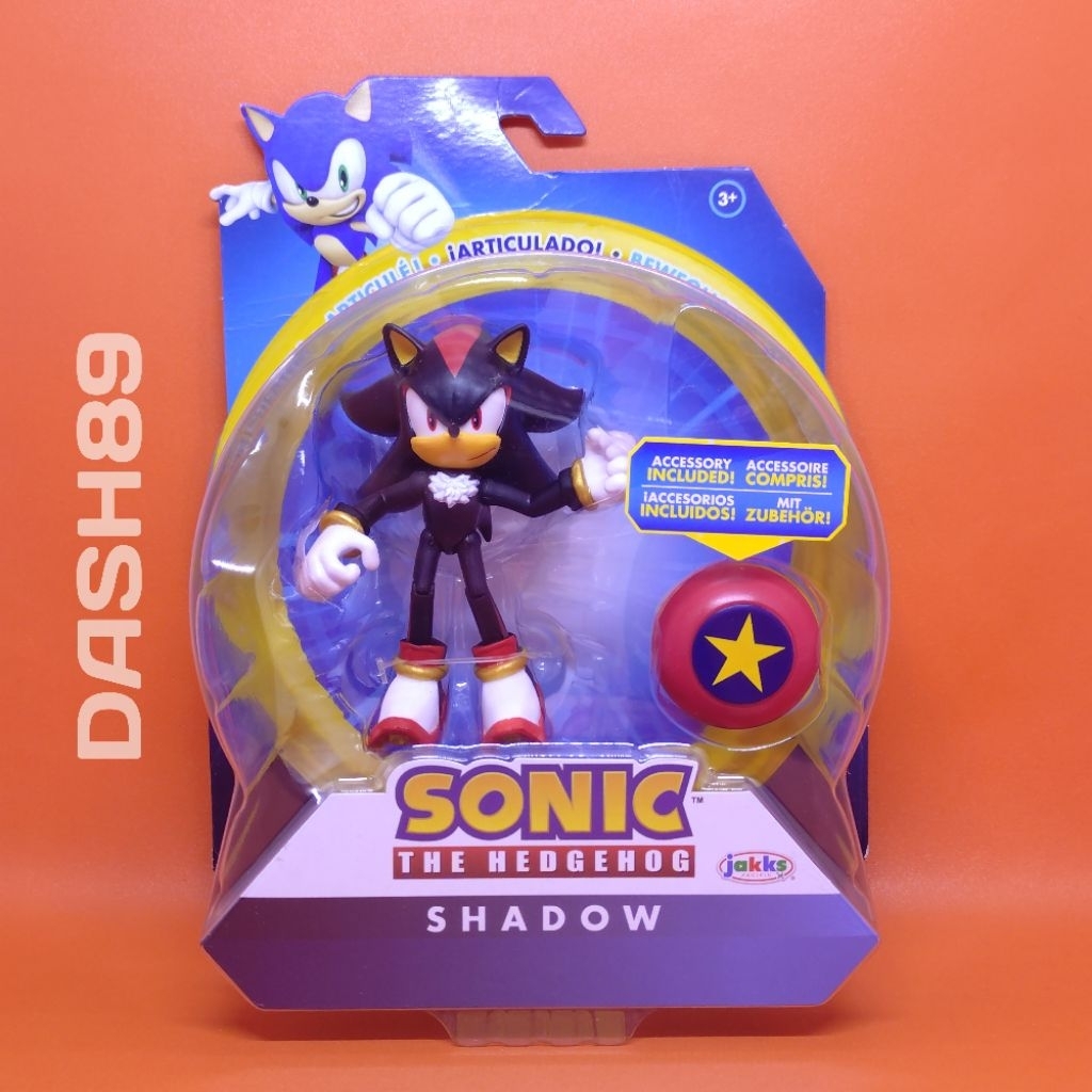 Sonic The Hedgehog 4-Inch Action Figure Shadow With Star Spring